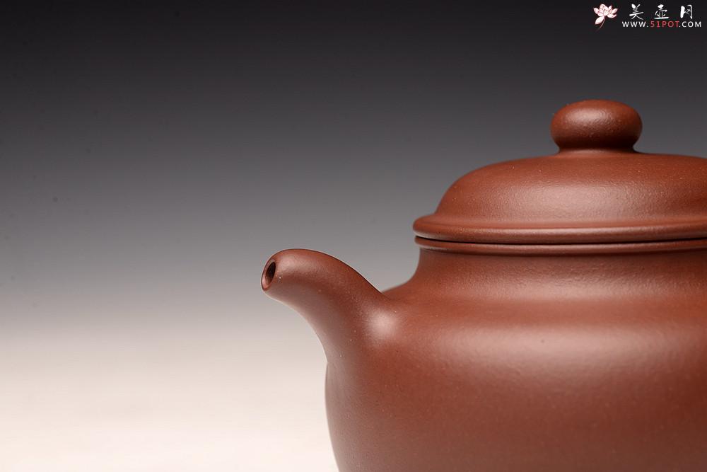 紫砂壶图片：周路健全手新作 传统实用 做工精致 高旭峰款大扁掇只 雄厚大气 - 美壶网