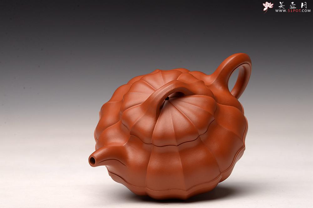 紫砂壶图片：经典作品 合菱 难得佳器 舒展有力 - 美壶网