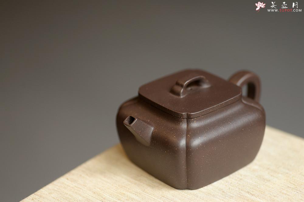 紫砂壶图片：何卫枫丙申夏全手新作古朴文气 方中见圆 清逸 抽角璞方 - 美壶网