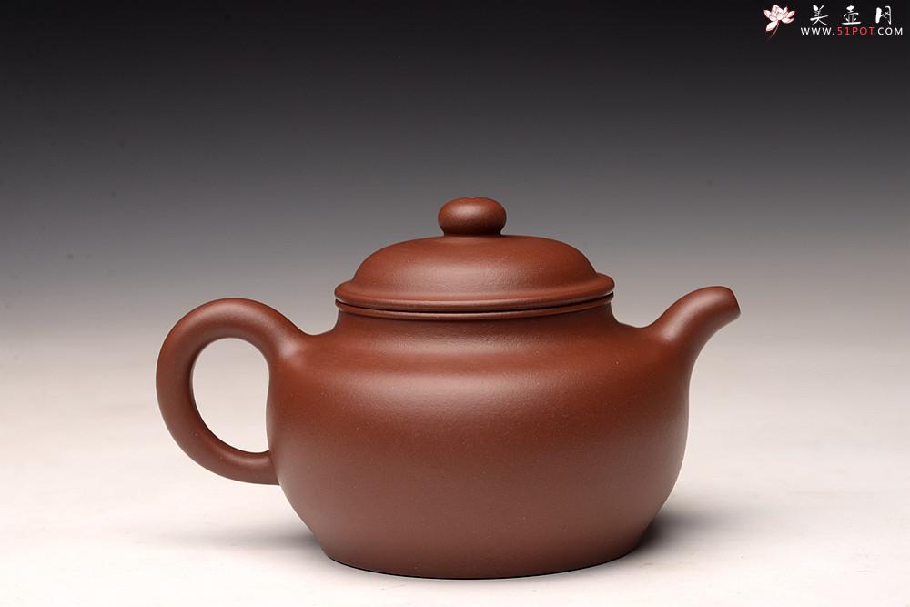 紫砂壶图片：周路健全手新作 传统实用 做工精致 高旭峰款大扁掇只 雄厚大气 - 美壶网