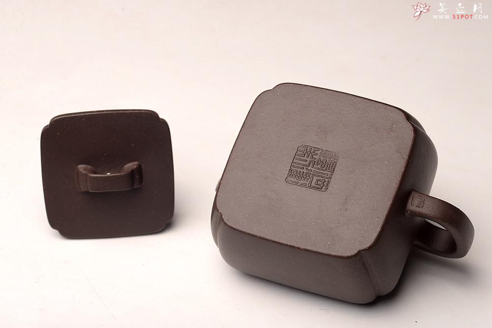 紫砂壶图片：何卫枫丙申夏全手新作古朴文气 方中见圆 清逸 抽角璞方 - 美壶网