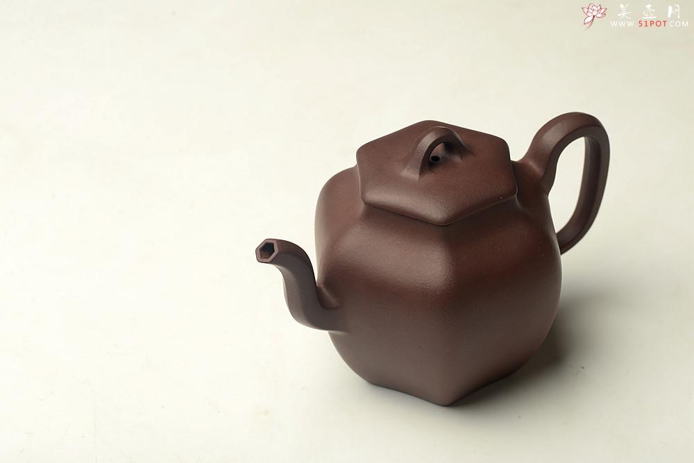紫砂壶图片：于洪跃丙申夏全手新作 古拙耐品 端庄文气 六方古韵 - 美壶网