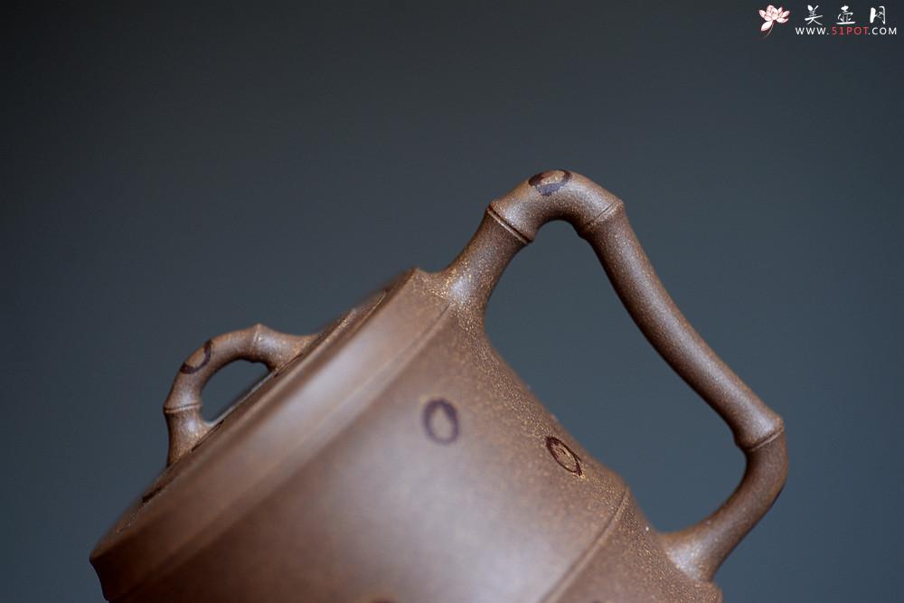 紫砂壶图片：储亚丙申夏全手新作 小秀竹套具 颇具难度 灵秀出尘 优质老段 - 美壶网