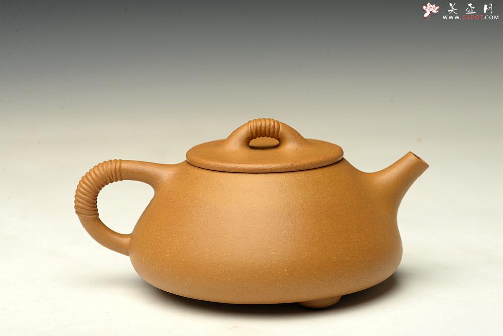 紫砂壶图片：周路健丙申夏全手新作 传统而不失新意 唐彬杰风格线瓢  - 美壶网