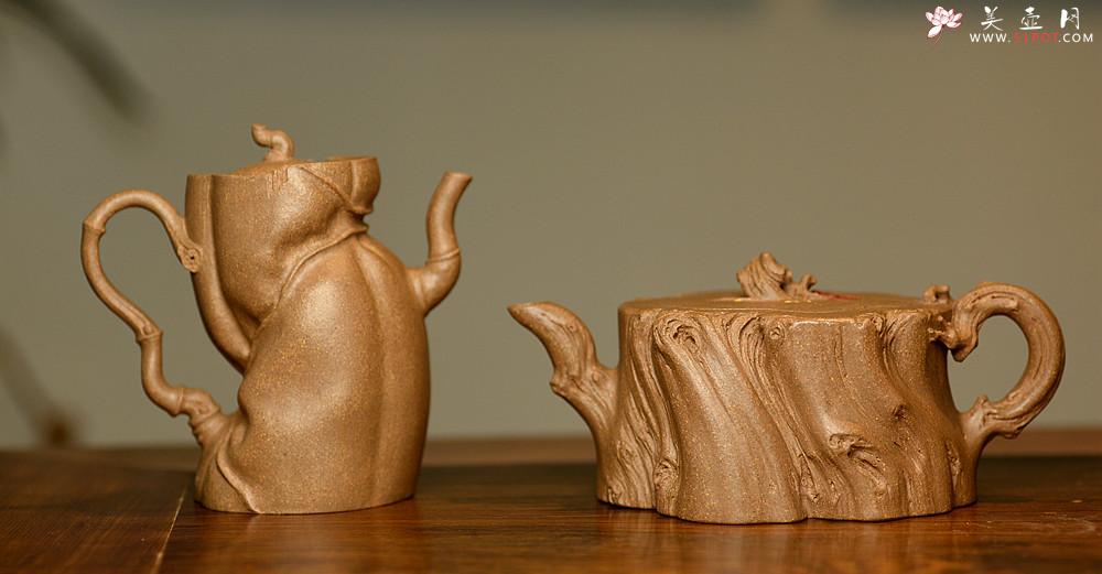 紫砂壶图片：林月长丙申夏全手原创精品 肌理丰富 紫砂新风 学院派 逸林 - 美壶网