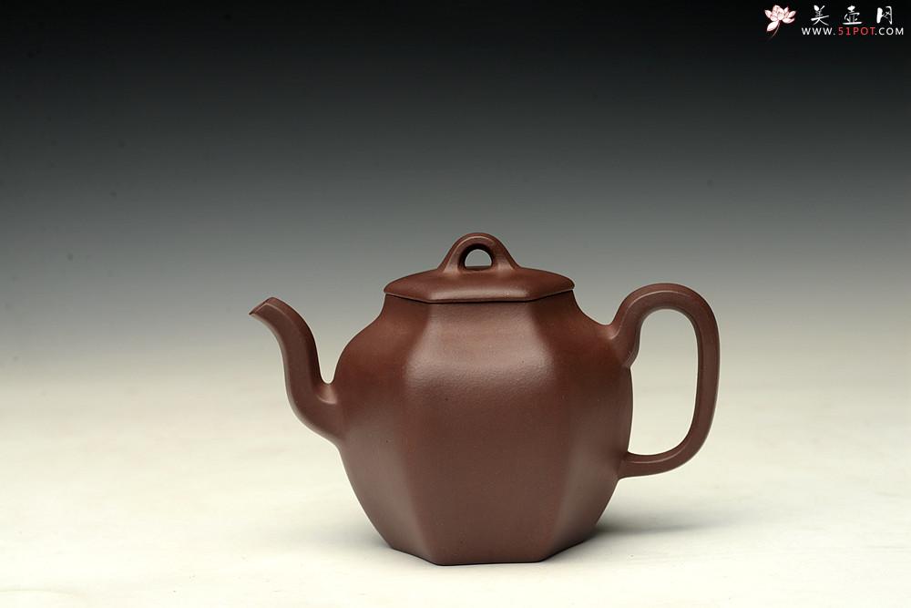 紫砂壶图片：于洪跃丙申夏全手新作 古拙耐品 端庄文气 六方古韵 - 美壶网