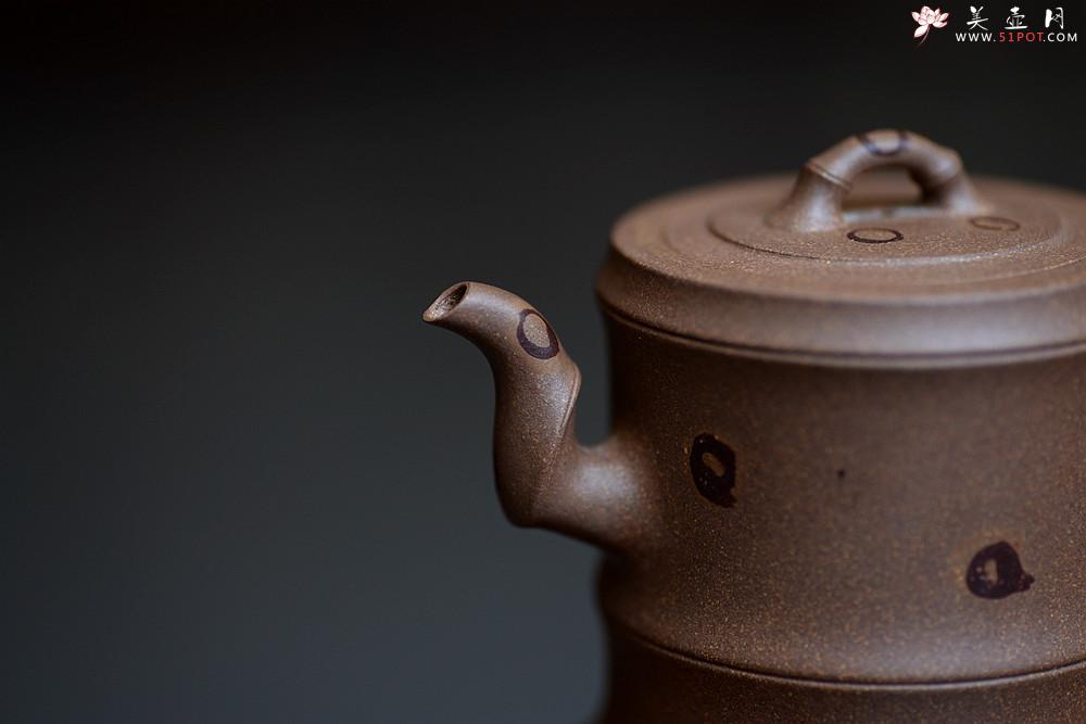 紫砂壶图片：储亚丙申夏全手新作 小秀竹套具 颇具难度 灵秀出尘 优质老段 - 美壶网