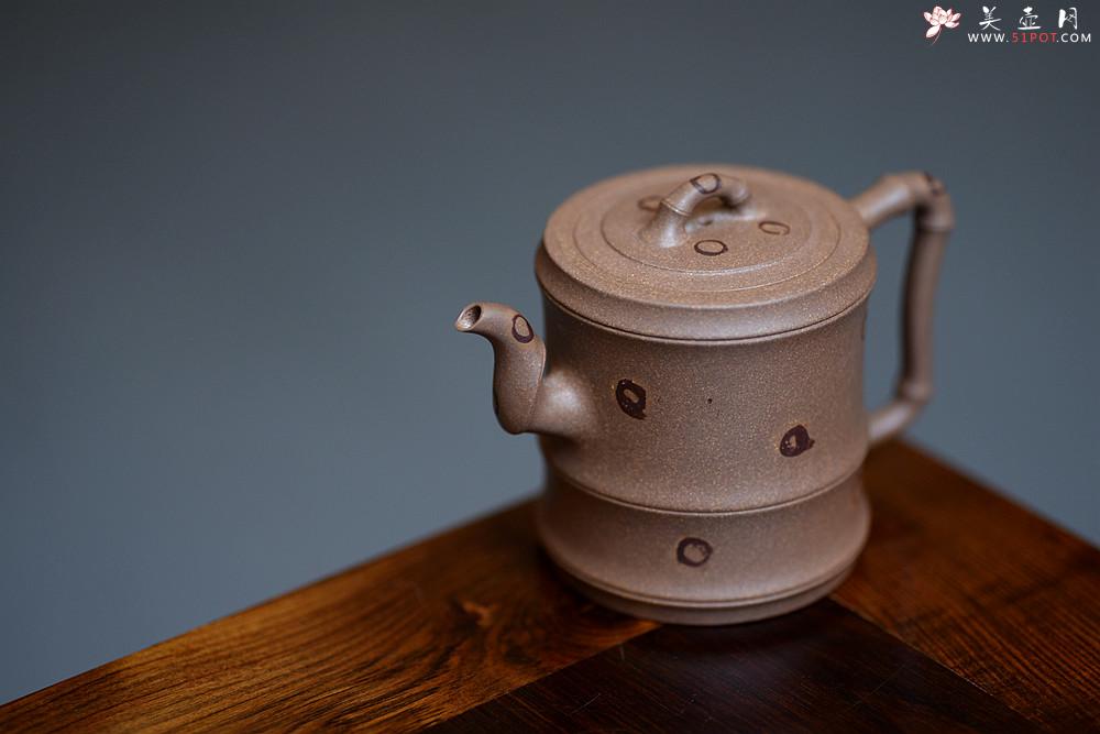 紫砂壶图片：储亚丙申夏全手新作 小秀竹套具 颇具难度 灵秀出尘 优质老段 - 美壶网