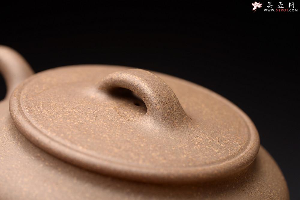 紫砂壶图片：周路健全手新作 过桥扁腹 大口小品实用 陆轶舟装饰 - 美壶网