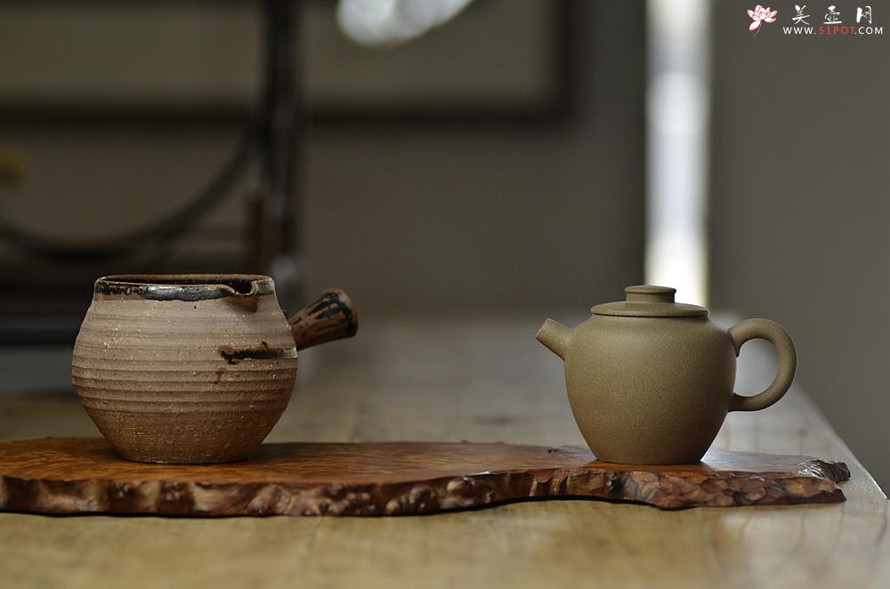 紫砂壶图片：美壶特惠 实用摹古段泥巨轮  杀茶利器 茶人最爱 - 美壶网