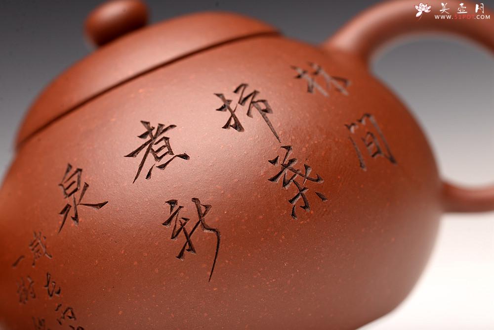 紫砂壶图片：美壶特惠 路达作品 全手文旦 一树装饰 圆润饱满 实用耐品 - 美壶网