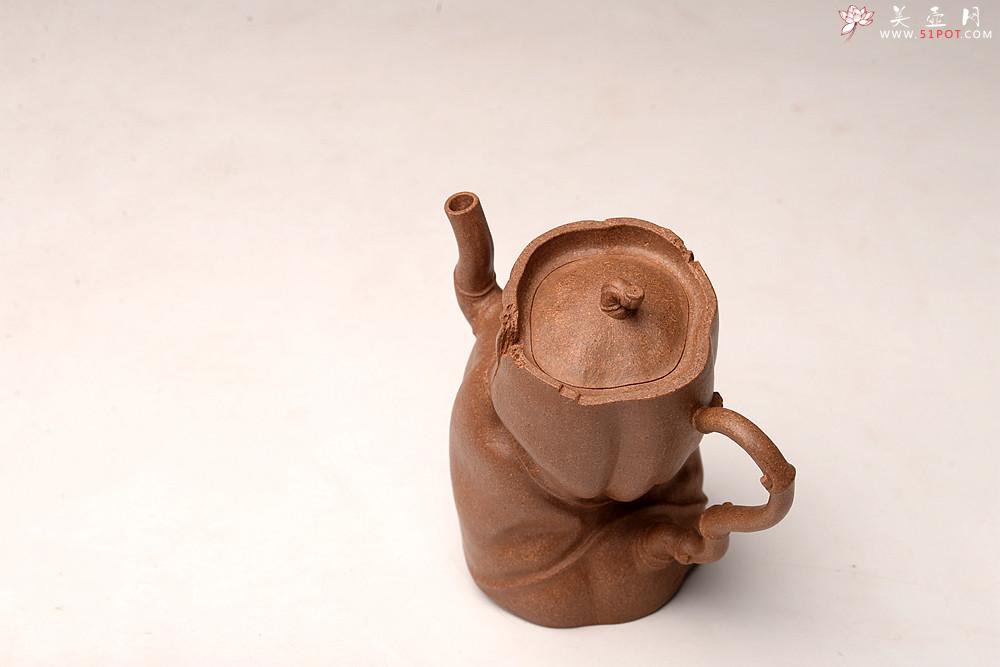 紫砂壶图片:林秀明丙申夏全手原创 摹竹韵寓隐逸之风 隐逸二式 养怡之福可得永年 - 美壶网
