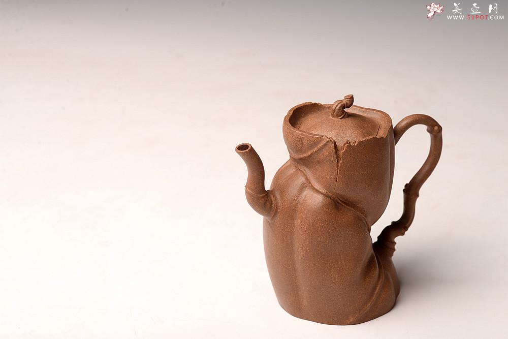 紫砂壶图片:林秀明丙申夏全手原创 摹竹韵寓隐逸之风 隐逸二式 养怡之福可得永年 - 美壶网