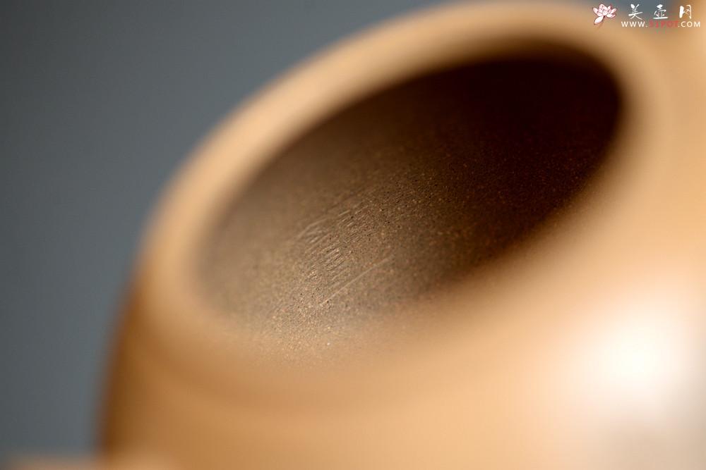 紫砂壶图片：摹古明式 优质老段泥 文气十足 细刻通景山水之全手圆韵 - 美壶网