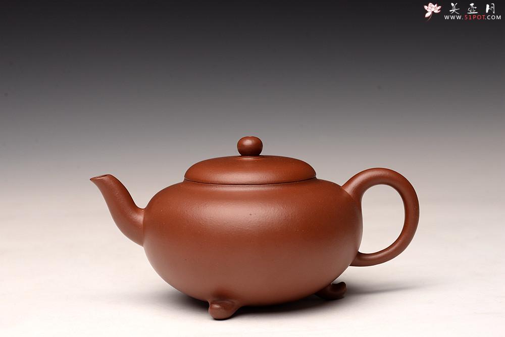 紫砂壶图片：王薇丙申秋全手新作 三足水平 线条流畅 做工精致 - 美壶网