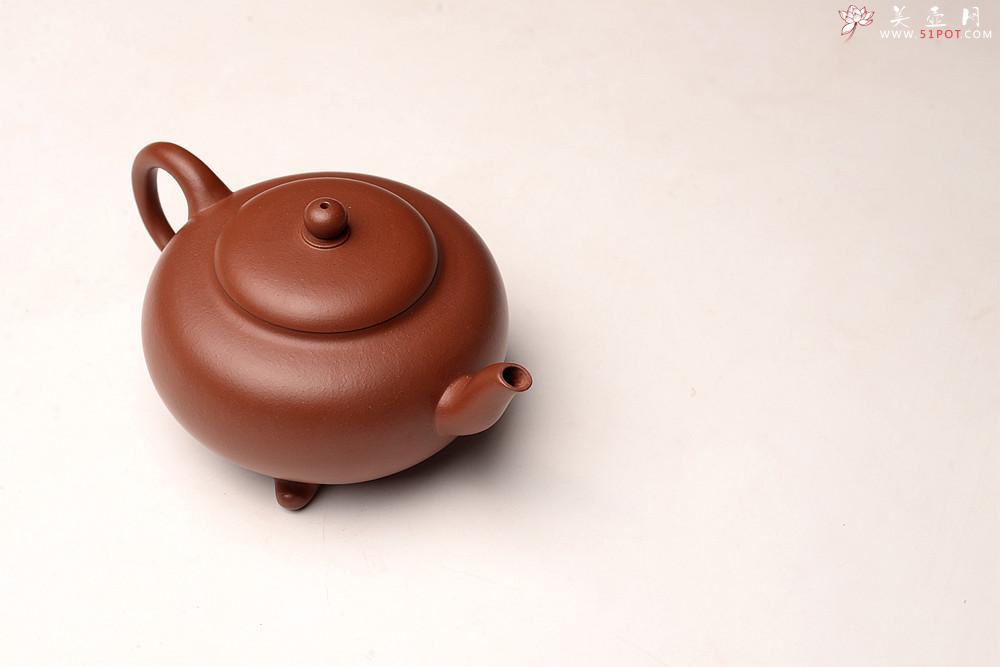 紫砂壶图片：王薇丙申秋全手新作 三足水平 线条流畅 做工精致 - 美壶网