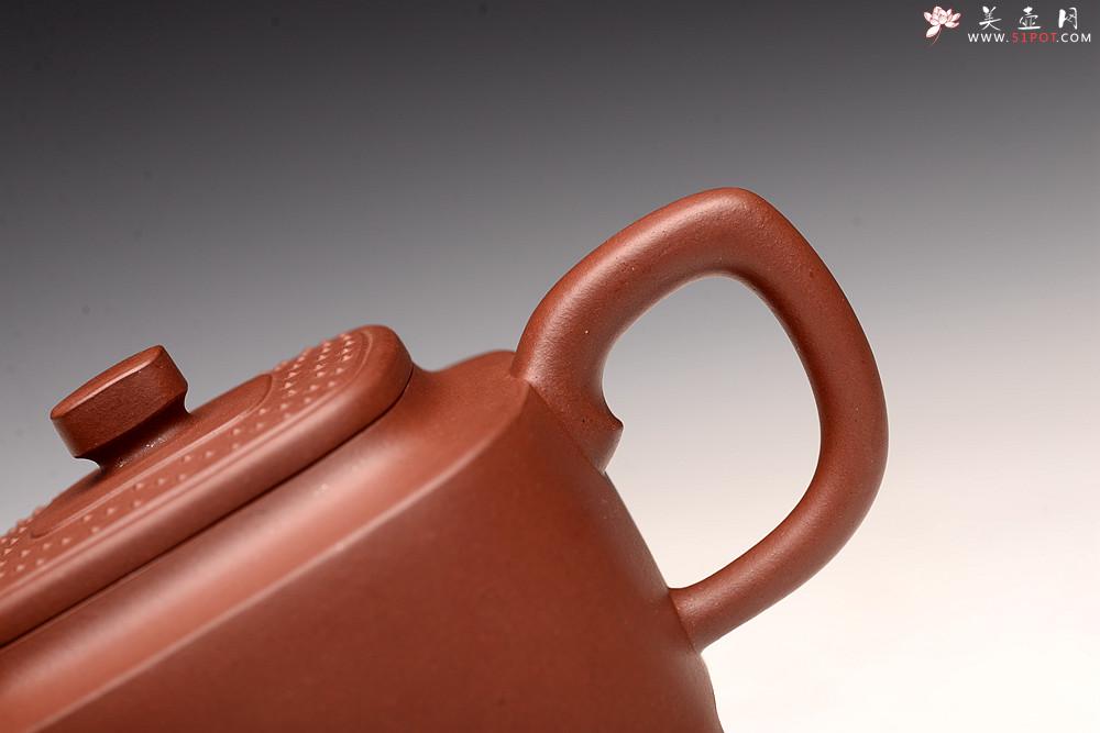 紫砂壶图片：储俊伟经典精工之作 线条流畅 古韵悠悠 全手玉璧紫韵 - 美壶网