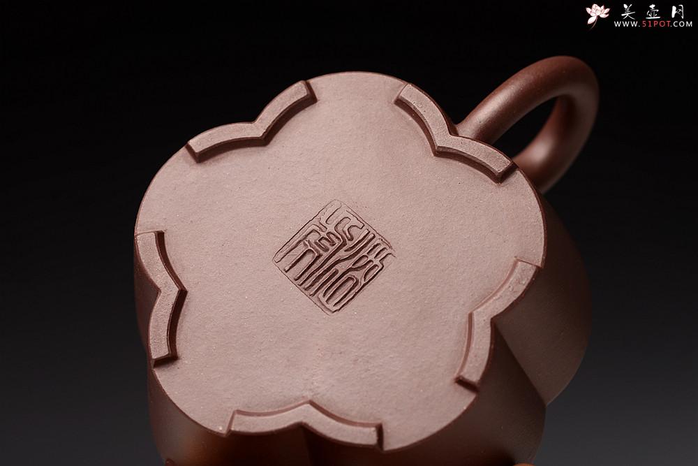 紫砂壶图片：酒虎丙申秋全手新作  梅花周盘 摹古之作 颇具难度 精工 仅此一件 - 美壶网