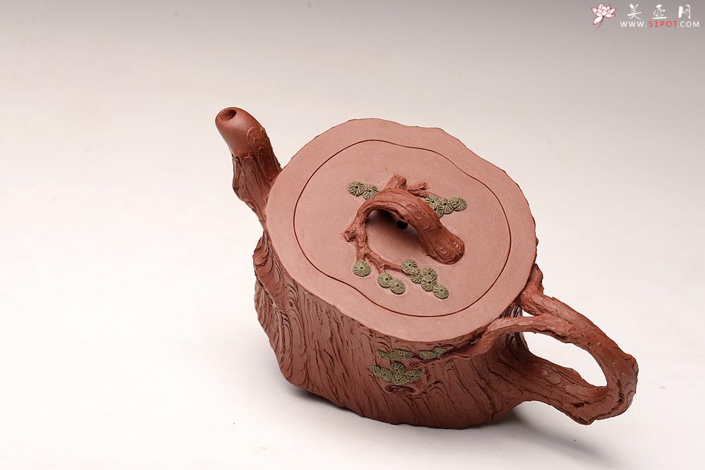 紫砂壶图片：单志萍原创精品 全手松桩 气韵长流 俊雅之风 - 美壶网