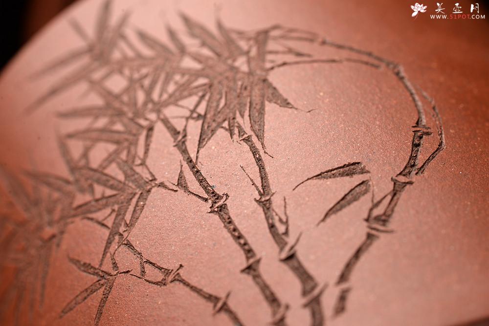 紫砂壶图片：詹黎明丙申秋全手新作 贤提 颇具难度 高路精刻 挺拔 - 美壶网