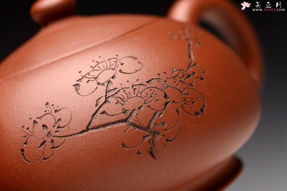 紫砂壶图片：弄梅生香 别具一格 出水如注 晗云 - 美壶网