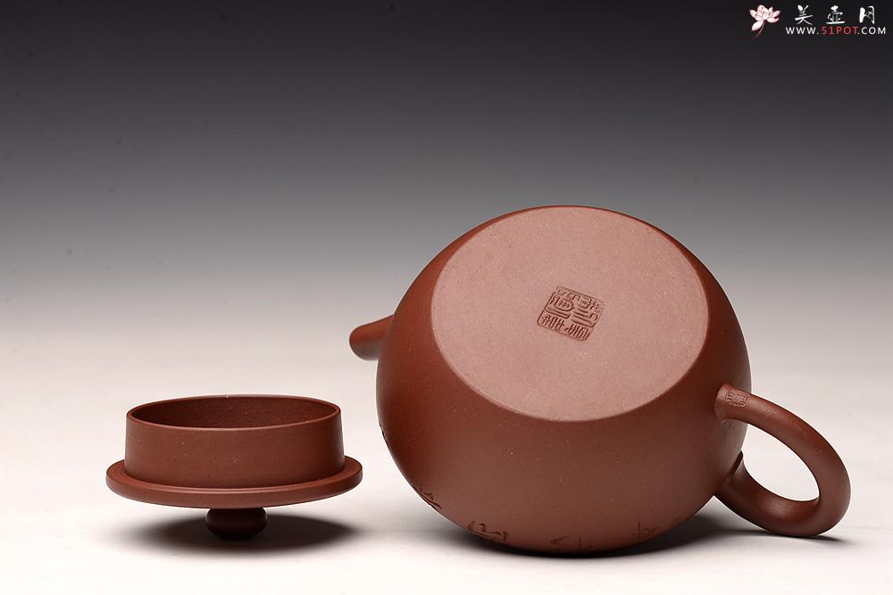 紫砂壶图片：储俊伟丙申夏 全手新作 大口实用 赵辉装饰 明针优秀 传统 平盖莲子 - 美壶网