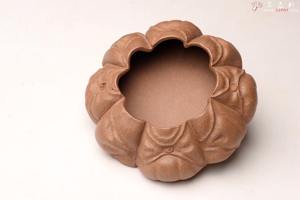 紫砂壶图片：林秀明丙申夏全手原创作品  文房雅器 龙鳞水盂 - 美壶网