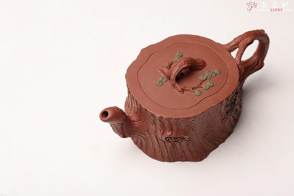 紫砂壶图片：单志萍原创精品 全手松桩 气韵长流 俊雅之风 - 美壶网