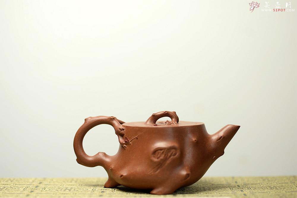 紫砂壶图片：单志萍经典代表作 丙申夏 全手精品花器 喜上眉梢 立体梅花 喜庆~ - 美壶网