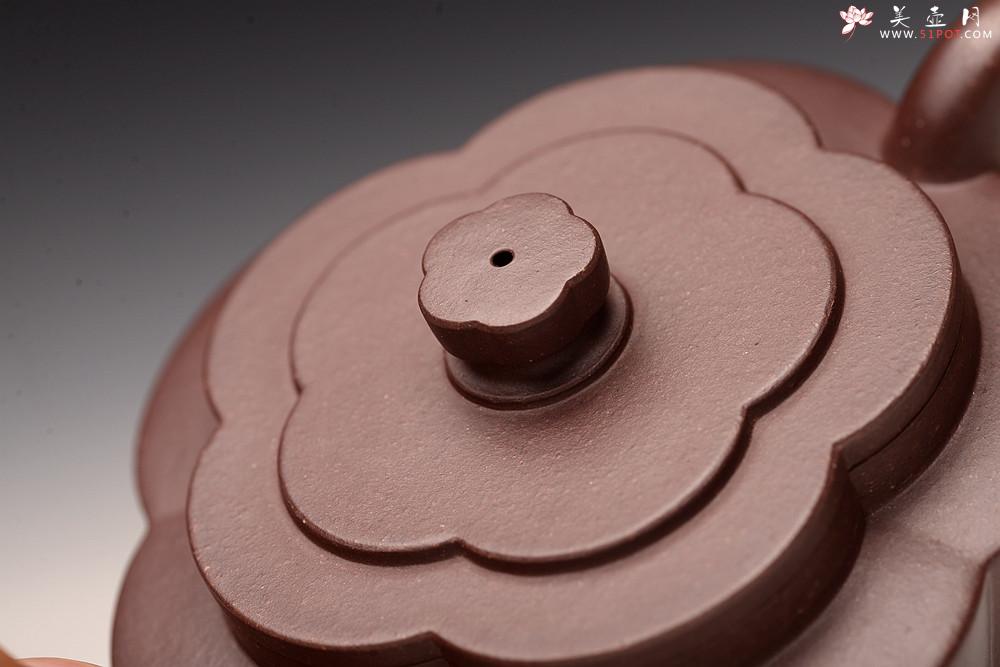 紫砂壶图片：酒虎丙申秋全手新作  梅花周盘 摹古之作 颇具难度 精工 仅此一件 - 美壶网