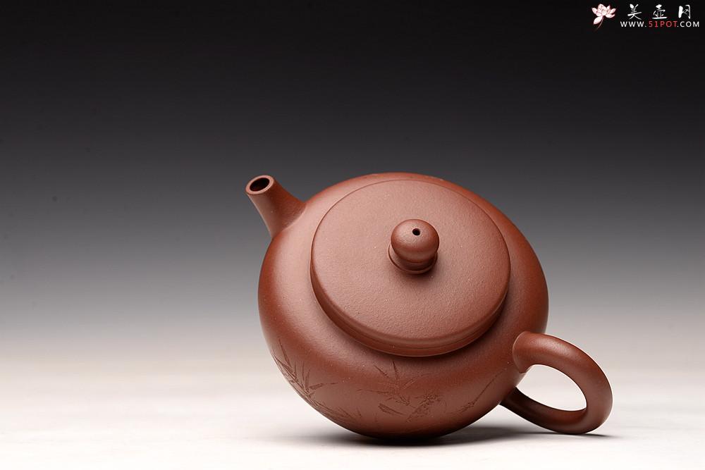 紫砂壶图片：储俊伟丙申夏 全手新作 大口实用 赵辉装饰 明针优秀 传统 平盖莲子 - 美壶网