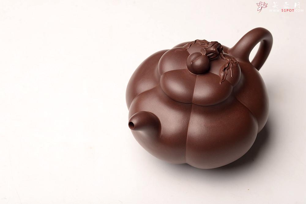 紫砂壶图片：酒虎丙申夏精心之作 大气磅礴 全手工上合桃 做工精致 高峻挺拔 - 美壶网