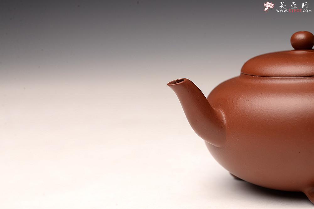 紫砂壶图片：王薇丙申秋全手新作 三足水平 线条流畅 做工精致 - 美壶网