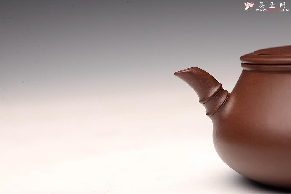 紫砂壶图片：江家风范 雅致清秀 实力之作 全手刹凹清风竹影 居不可无竹~ - 美壶网