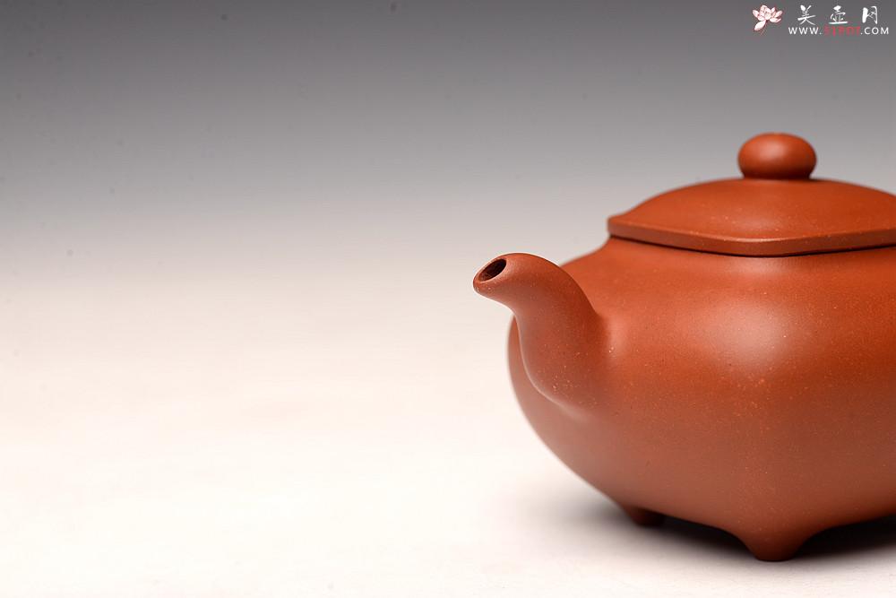 紫砂壶图片：于洪跃丙申夏 全手单片成型 红泥小传炉~ 难度大 娇艳可人 - 美壶网