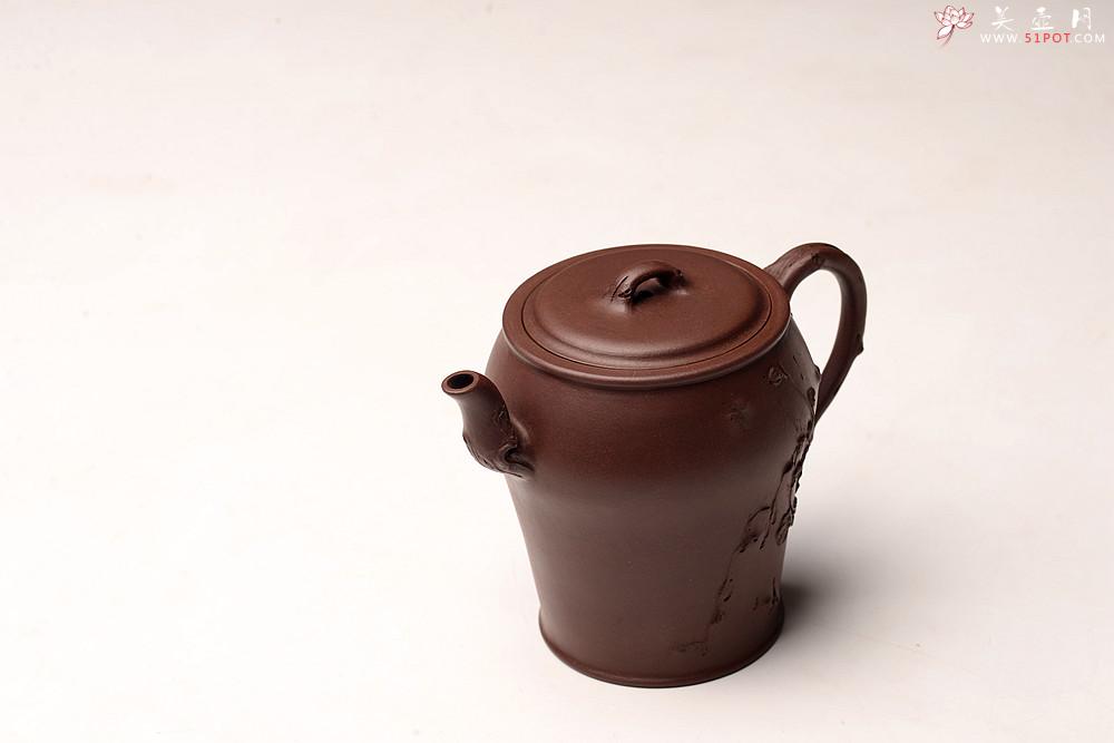 紫砂壶图片：潘丹初丙申秋全手作品 精致梅花 秀雅得趣 咏梅 做工严谨 - 美壶网