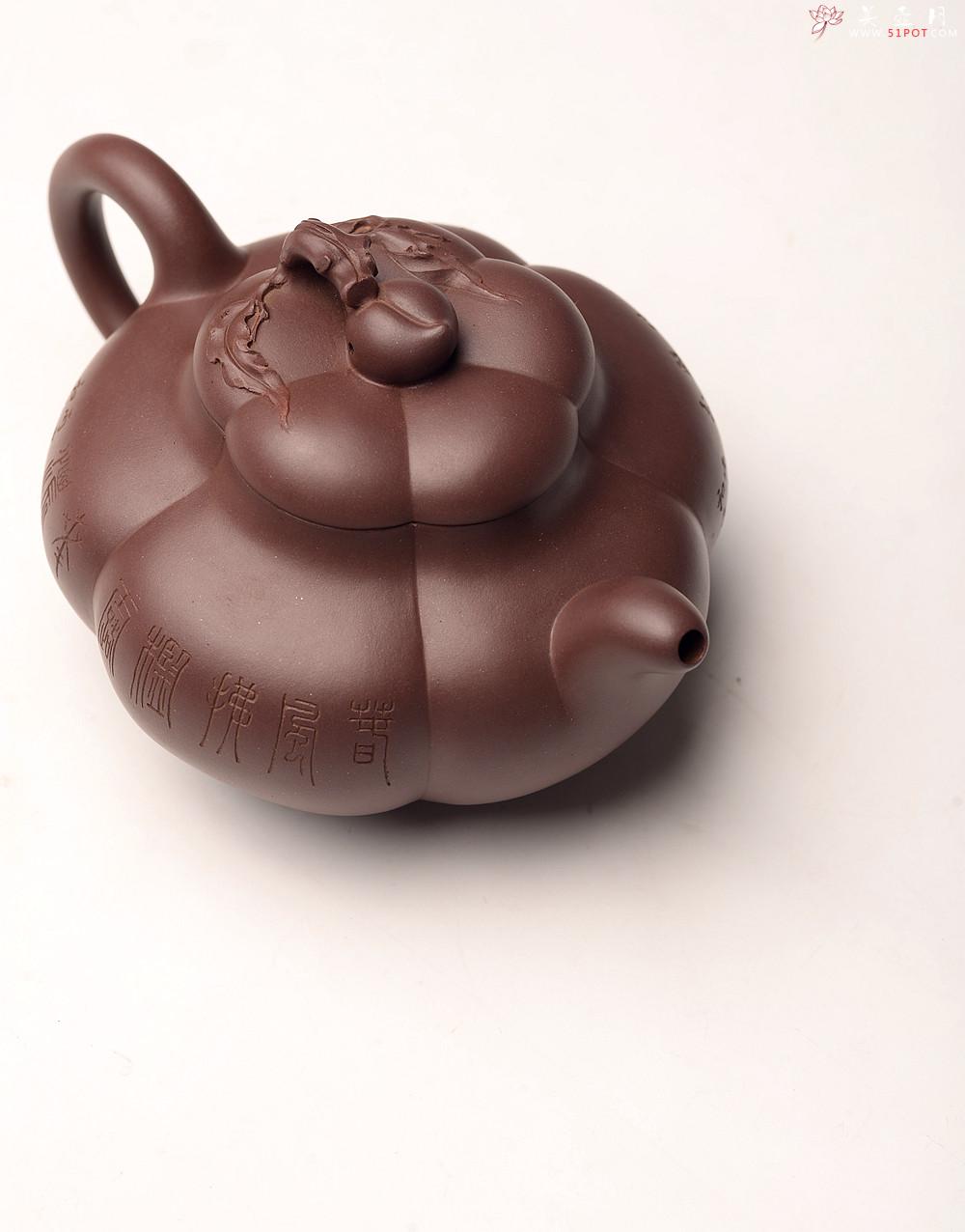 紫砂壶图片：酒虎丙申夏 精品之作 大气磅礴 全手工上合桃 和石装饰 珍藏 - 美壶网