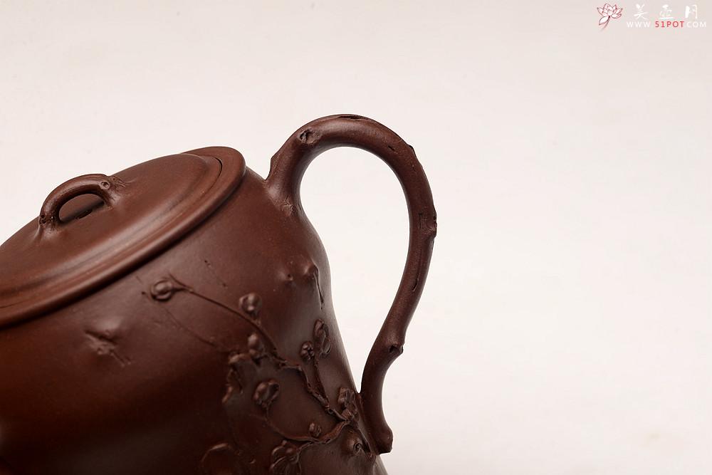 紫砂壶图片：潘丹初丙申秋全手作品 精致梅花 秀雅得趣 咏梅 做工严谨 - 美壶网