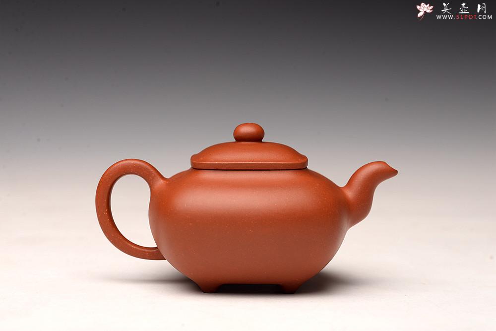 紫砂壶图片：于洪跃丙申夏 全手单片成型 红泥小传炉~ 难度大 娇艳可人 - 美壶网