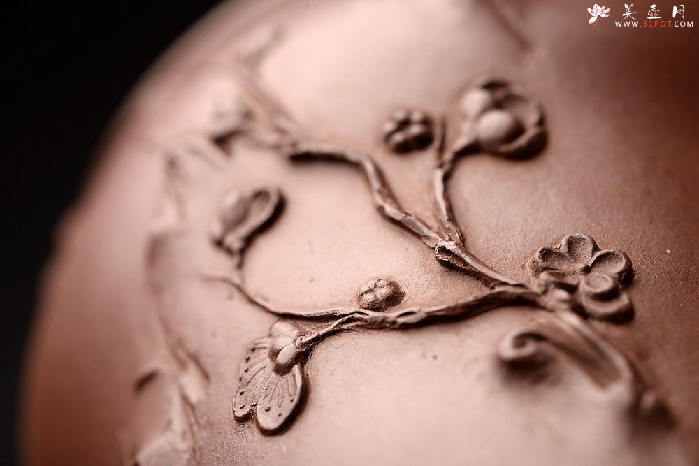 紫砂壶图片：潘丹初丙申秋全手作品 精致梅花 秀雅得趣 咏梅 做工严谨 - 美壶网