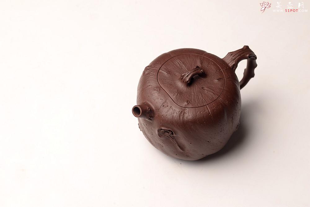 紫砂壶图片:花货新风尚 妙趣横生 潘丹初经典全手之作 玄木 木叶动秋声~ - 美壶网
