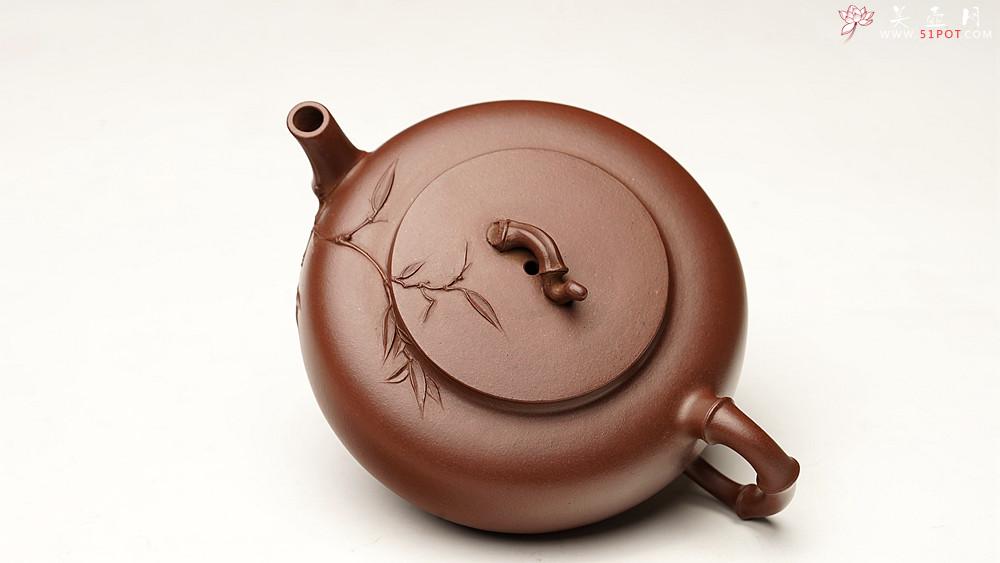 紫砂壶图片：潘丹初丙申秋 文气秀雅 原创作品 灵秀生动 全手紫竹~ 妙趣横生 - 美壶网