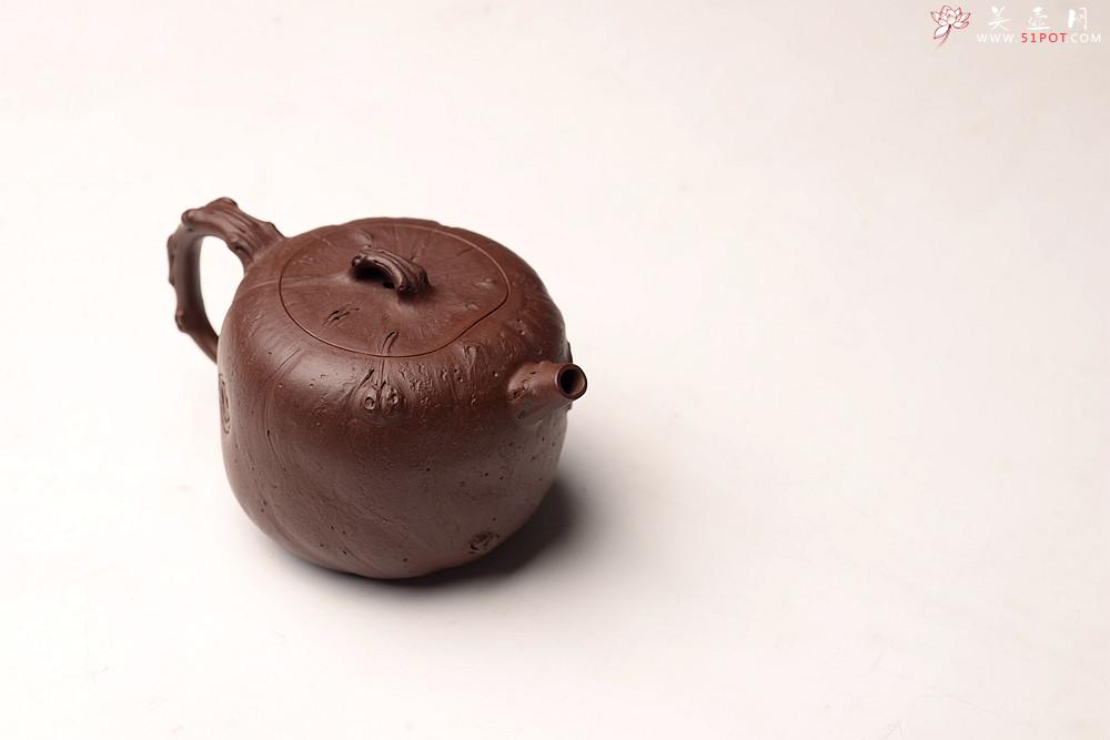 紫砂壶图片:花货新风尚 妙趣横生 潘丹初经典全手之作 玄木 木叶动秋声~ - 美壶网