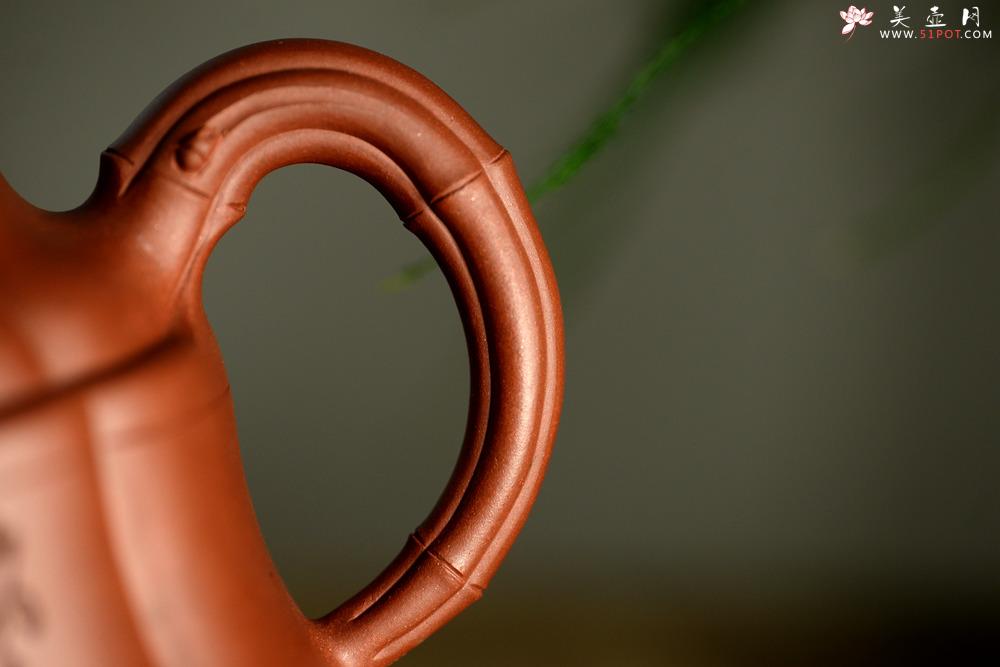 紫砂壶图片：朱牧清新作 豪放大气 不拘小节 大品竹鼎 - 美壶网