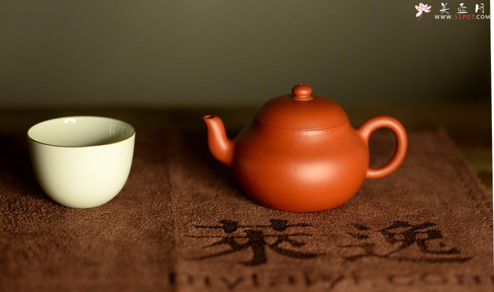 紫砂壶图片：只为茶人 传统器形 古雅大方 优质朱泥 全手君德 - 美壶网