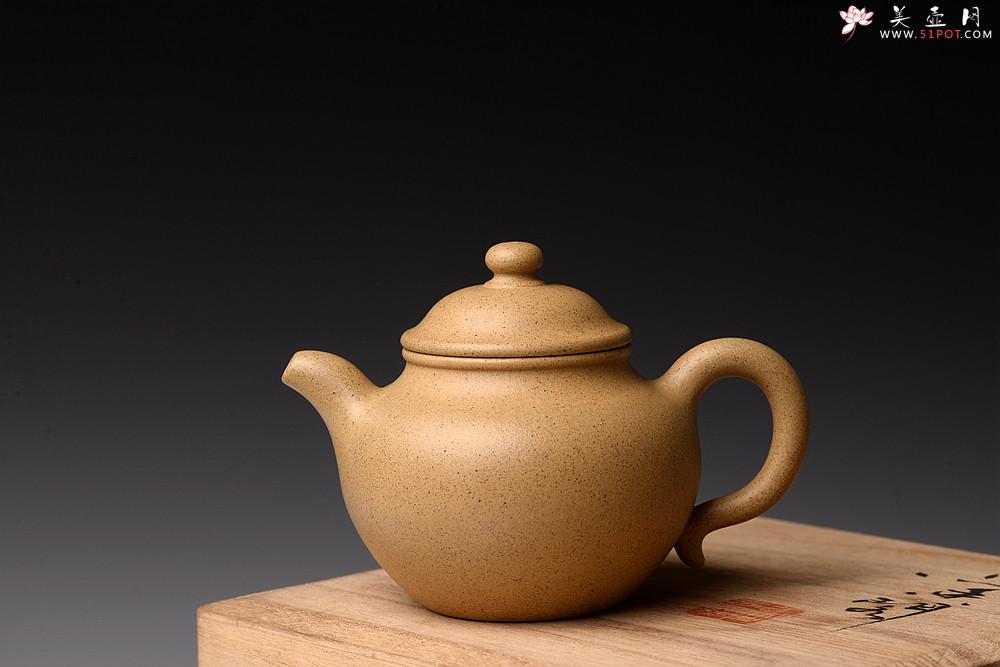 紫砂壶图片：邵春良老师全手近作 本绿小莲子 端庄秀美 泥料温润如玉 - 美壶网