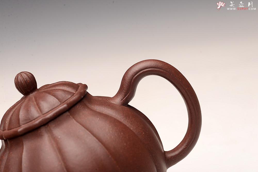 紫砂壶图片：周斌丙申秋全手演绎筋囊器 银台醉客 颇具难度 线条流畅 - 美壶网