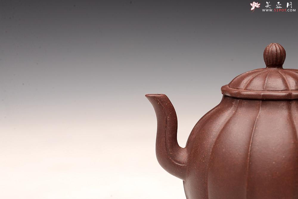 紫砂壶图片：周斌丙申秋全手演绎筋囊器 银台醉客 颇具难度 线条流畅 - 美壶网