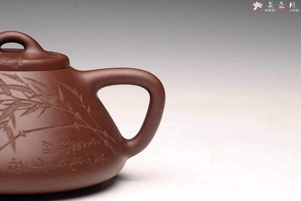 紫砂壶图片：周路健丙申夏摹古之作 张听刚装饰 文气隽永 致敬经典 全手子冶石瓢 - 美壶网