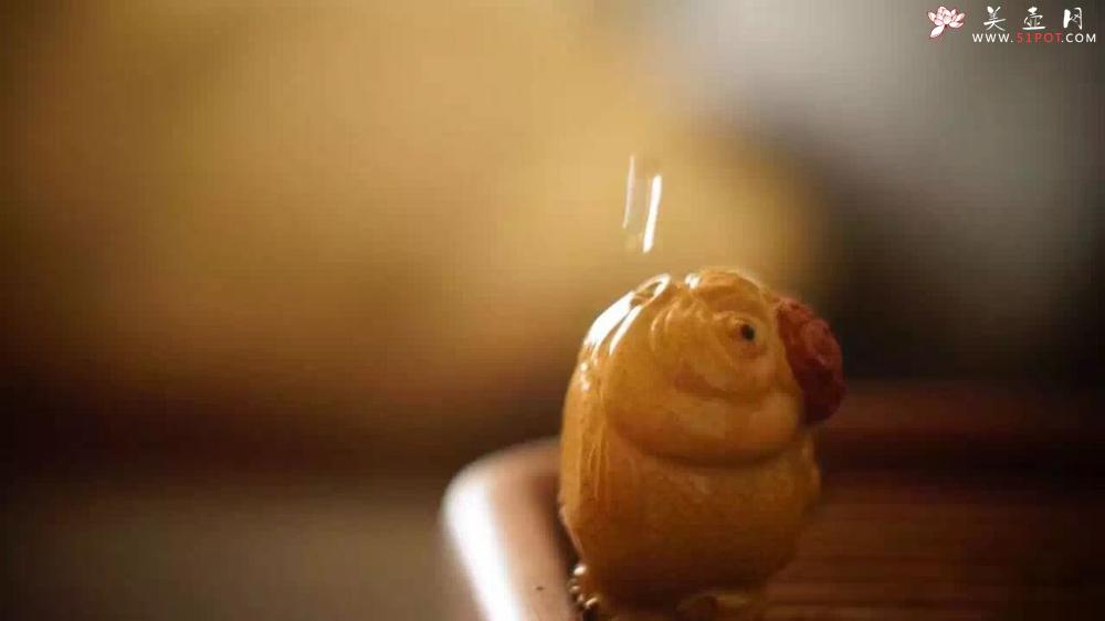 紫砂壶图片： 茶盘尤物  做工精细 生动传神 寓意吉祥之鸿运当头 - 美壶网